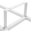 DHccPOLve Wall Mount 34 Inch Media Storage Rack CD DVD Organizer Metal Shelf 5PCS Cube Storage Video Game Organizer, White view 2