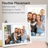 GOWENIC 15 Inch Digital Picture Frame, 1024x768 HD 178 Wide Viewing Angle 32GB Storage WiFi Smart Photo Frame with APP, for Photos Videos Home Office Decor (US Plug) view 2