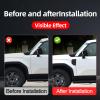 2 Pcs Side Wing Decorative Sticker for Toyota Land Cruiser 250 1958 Prado Lc250 J250 Fender Cover Decoration Exterior2025-2025 (Matte Black) view 3