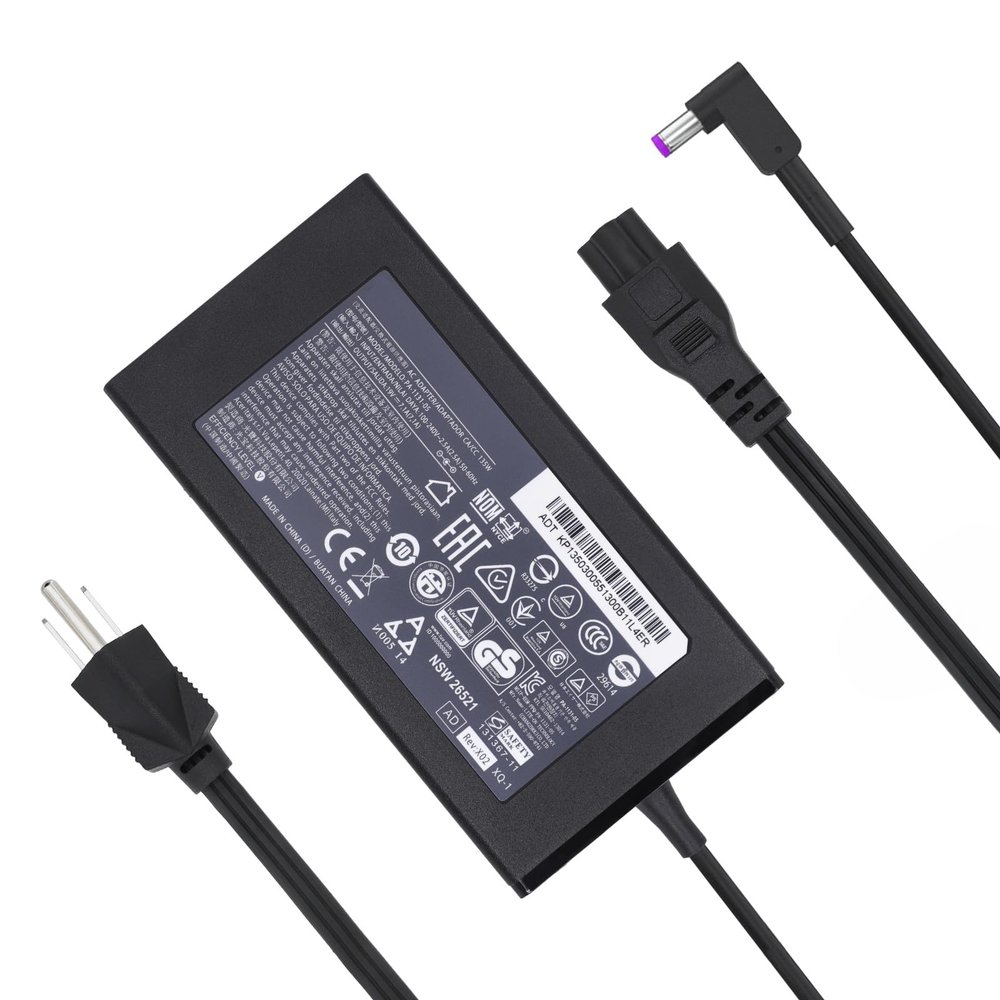 135W 7.1A 19V PA-1131-05 Charger Compatible with Acer Nitro 5 Gaming Laptop AN515-54 AN515-55 AN515-53 AN515-44 AN515-51 AN515-41 AN515-43 AN515-45 AN515-56 AC Adapter Power Supply 5.5mm x 1.7mm