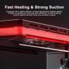 VNATWGOO Professional Phone Screen Glass Heating Separator, 300W Universal Phone Glass Heating Tool, with Dual Suction Cup Base, for Screen Removal A view 4