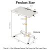 Laptop Floor Stand,Portable Mobile Computer Desk,Adjustable Floor-Standing Reading Bookshelf,for Home Outdoor Office view 3