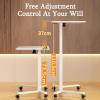 Laptop Floor Stand,Portable Mobile Computer Desk,Adjustable Floor-Standing Reading Bookshelf,for Home Outdoor Office view 4
