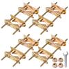 4 Pcs Antenna Mast Clamp TV Satellite Pole Mount Bracket - Heavy Duty Rod to Rod Clamp - Double Pipe Connection Clamp view 1