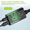 LiNKFOR 192kHz DAC Converter Digital to Analog Converter Digital Optical SPDIF Toslink to Analog Stereo Audio RCA L/R Audio Adapter with Optical Cable for HDTV (SPDIF to RCA+3.5mm Converter) view 3