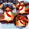 KangTen CHEN Jesus Night Light Rechargeable Bedside Night Light Dimmable Silicone LED Light Ideal for Religious Gatherings, Gifts for Sunday School, Baptism Presents, Easter Egg Decorations (red) view 3