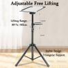 Laptop Floor Stand,Portable Steel Projector Tripod,Adjustable Workbench with Tray,for Home Outdoor Office,Load 50kg view 4