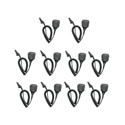 10 Pack PMMN4050AL PMMN4025AL PMMN4025 PMMN4050A Heavy Duty Remote Speaker Mic Shoulder Lapel Microphone for APX6000 APX7000 APX8000 XPR6550 XPR6580 XPR7550e XPR7550 XPR7350e Portable Radio