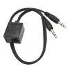 2X Professional RJ9 4P4C Female to 3.5mm Male Adapter Cable Headphone Telephone Splitter Converter Cable, Black, 13.78inch view 4