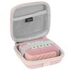 Geekria Shield Speaker Case Compatible with JBL Go 4/3/3 Eco Cover, Replacement Hard Shell Portable Speaker Protective Carrying Bag with Cable Storage, Keychain Carabiner (Pink) view 1
