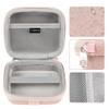 Geekria Shield Speaker Case Compatible with JBL Go 4/3/3 Eco Cover, Replacement Hard Shell Portable Speaker Protective Carrying Bag with Cable Storage, Keychain Carabiner (Pink) view 3