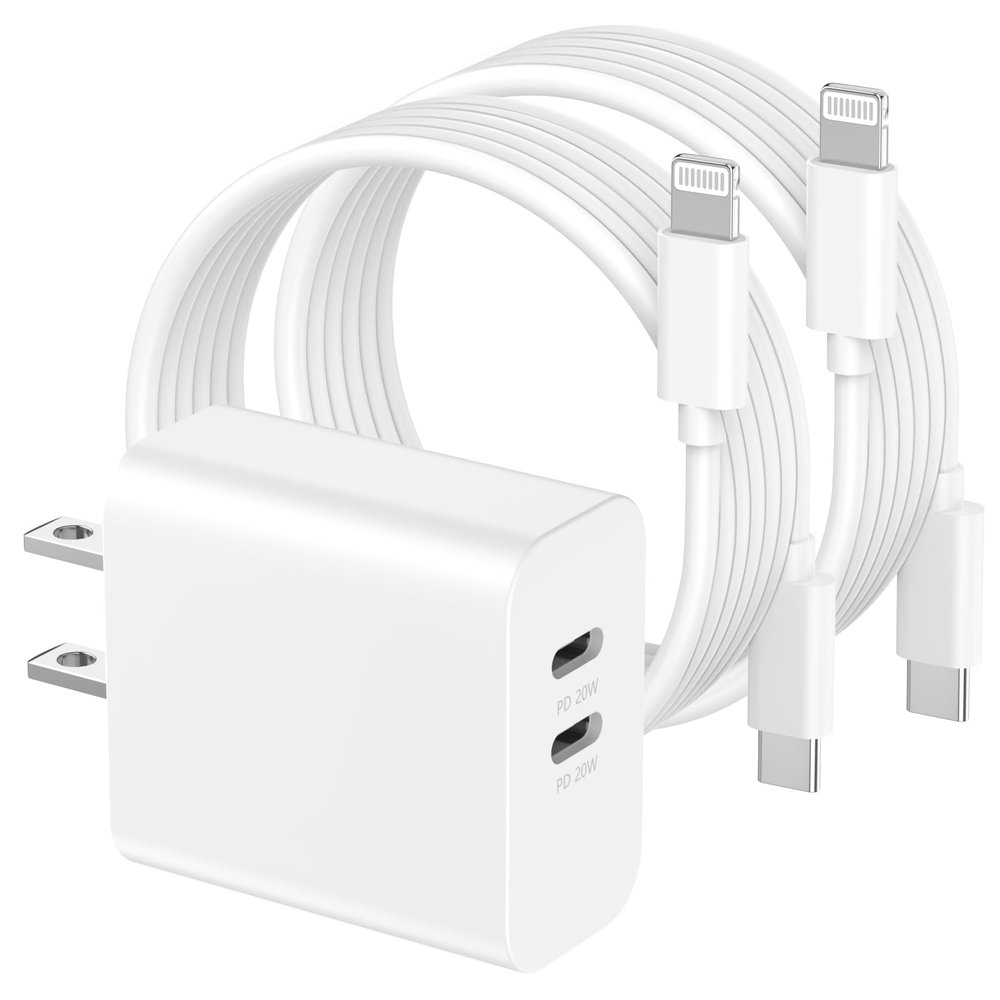iPhone 14 Super Fast Charger,[Apple MFi Certified] 40W Dual Port USB C