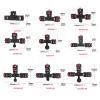 Adjustable Triple Mount Stand Aluminum 1/4inch for Action Camera Phone LED Tripod Live Stream Selfie Stick Holder Aluminum Camera Adapter Stand view 4