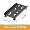 Adjustable Monitor Stand PC Tower Stand Mobile CPU Stand Cooling Base with 4 Rolling Caster Wheels, Mobile Desktop Case Floor Holder Cart Fits Most PC Case Arm Monitor view 2
