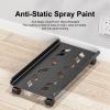 Adjustable Monitor Stand PC Tower Stand Mobile CPU Stand Cooling Base with 4 Rolling Caster Wheels, Mobile Desktop Case Floor Holder Cart Fits Most PC Case Arm Monitor view 3