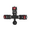 Adjustable Triple Mount Stand Aluminum 1/4inch for Action Camera Phone LED Tripod Live Stream Selfie Stick Holder Aluminum Camera Adapter Stand view 1