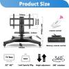 LWJQRSP Motorized TV Mount - TV Stand with Wheels for 32-65 inch Plasma/LCD/LED TVs Automatic Lifting TV Lift Electric with Laptop Shelf TV Stand with Wheels up to 50,32-65in tv view 2