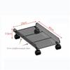 Adjustable Monitor Stand CPU Stand Metal CPU Stand Under Desk with Locking Caster Wheels Gaming PC Holder, PC Stand for Floor CPU Stand Fits for Most Gaming PC Arm Monitor(White),White view 2
