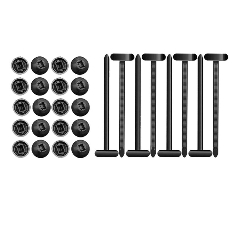 300pcs Universal Nylon Cable Tie Buckle Auto Fastener Screw Replacement Clip Car Fender Trunk Engine Guard Panel Wire Management Secure