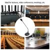 AMAKO Gooseneck Microphone:XLR Connector Cardioid Desktop Microphone with Sturdy Base,for Speech Lecture and Video Conference,Clear Sound Quality view 2