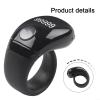 Adjustable Size Finger Counter Clicker Ring 18/20/22mm, Digital Electronic Smart Ring Counter with LCD Display & Type-C Charging, Muslim Digital Azan Alarm Clock Ring(Black) view 4