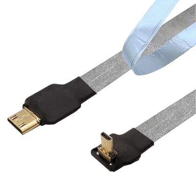 QQEURZSF FPV Mi*/cro mi ni HD-kompatibel 90 Grad Adapter 10cm-50cm FPC Band Flache Kabel Pitch 20pin Multicopter Luftaufnahmen(40CM,D2-D3)