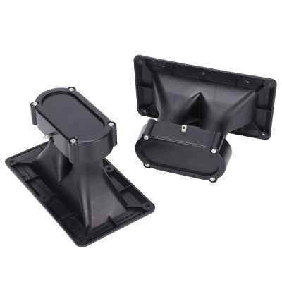 Zunate Pair of Piezoelectric Horn Tweeters 75W/150W with Wide Dispersion and 98dB Sensitivity 3-20KHz Ceramic Driver Audio Speakers for DJ, PA, Karaoke, Car and Home Sound
