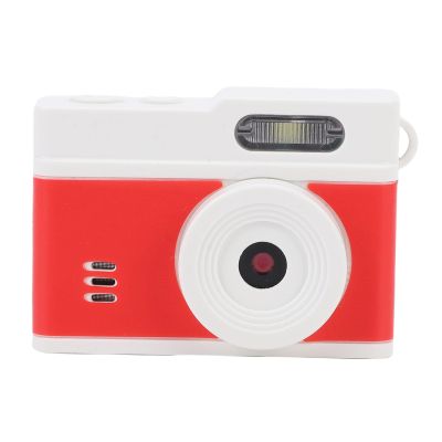 Bewinner Keychain Camera 1080P HD 12MP, 0.96 Inch Display Vintage Mini Camera with LED Fill Light, Portable Travel Video Recorder for Kids Teens, Outdoor Adventures (White Red)