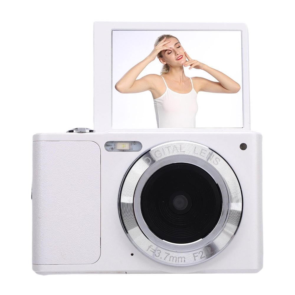 Bewinner 4K Digital Camera for Photography, 50MP 2.88inch 180 Flip Screen Digital Camera with 16x Digital Zoom, Compact Travel Cameras for Teens Students Beginners