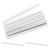 MECCANIXITY Straight Pin Header DIP Double Row 40 Pin 2.54mm Pitch Copper for PCB Pack of 10,White view 1