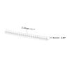 MECCANIXITY Straight Pin Header DIP Double Row 40 Pin 2.54mm Pitch Copper for PCB Pack of 10,White view 2