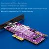 AoQhir P560RPO PCIe 5.0 X16 to M.2 NVMe SSD Adapter Card 128GBps Full-Speed Expansion Board with Aluminum Alloy Heatsink, 10000MB/s Transfer, Stable Signal, Wide Compatibility view 2