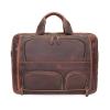 17inch Laptop Briefcase Portfolio rk Shoulder Messenger Bag Carrying Handbag Leather Crossbody Bag(Dark Brown) view 1