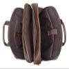 17inch Laptop Briefcase Portfolio rk Shoulder Messenger Bag Carrying Handbag Leather Crossbody Bag(Dark Brown) view 3