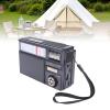 Bewinner Bluetooth Solar Radio, Portable AM FM SW Radio with Solar Panel USB Charging, Retro Wireless Speaker for Camping, Outdoor, Emergency Preparedness (Black) view 2