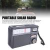 Bewinner Bluetooth Solar Radio, Portable AM FM SW Radio with Solar Panel USB Charging, Retro Wireless Speaker for Camping, Outdoor, Emergency Preparedness (Black) view 4