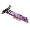 AoQhir P521 PCIe 5.0 X4 to M.2 NVMe SSD Adapter Card with Remote Boot 128Gbps High-Speed Expansion, Gold-Plated PCB, Aluminum Heatsink, Stable Signal Transmission view 1
