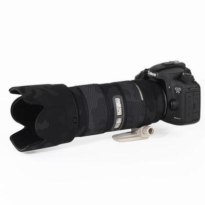 CHASING BIRDS Lens Camouflage Waterproof Coat for Canon EF 70-200mm F2.8 L is USM II III Rainproof Lens Protective Cover Version IV (Shadow Black)
