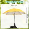PATIKIL Camera Umbrella, 10.6 Inch Sunshade Camera Hot Shoe Umbrella Protector Waterproof Rain Cover Protector for Nikon, Yellow view 2