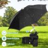 PATIKIL Camera Umbrella, 10.6 Inch Sunshade Camera Hot Shoe Umbrella Protector Waterproof Rain Cover Protector for Nikon, Yellow view 3