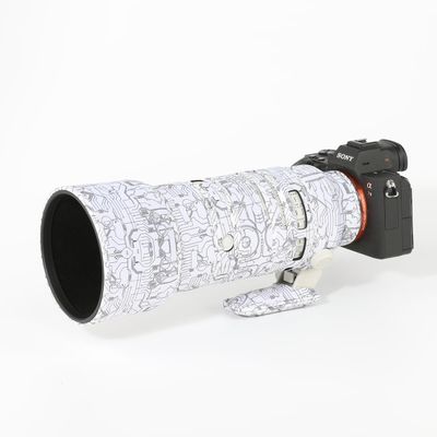 CHASING BIRDS Lens Camouflage Waterproof Coat for Sony FE 70-200mm F4 G OSS Rainproof Lens Protective Cover (Electric White)
