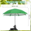 PATIKIL Camera Umbrella, 10.6 Inch Sunshade Camera Hot Shoe Umbrella Protector Waterproof Rain Cover Protector for Nikon, Green view 2