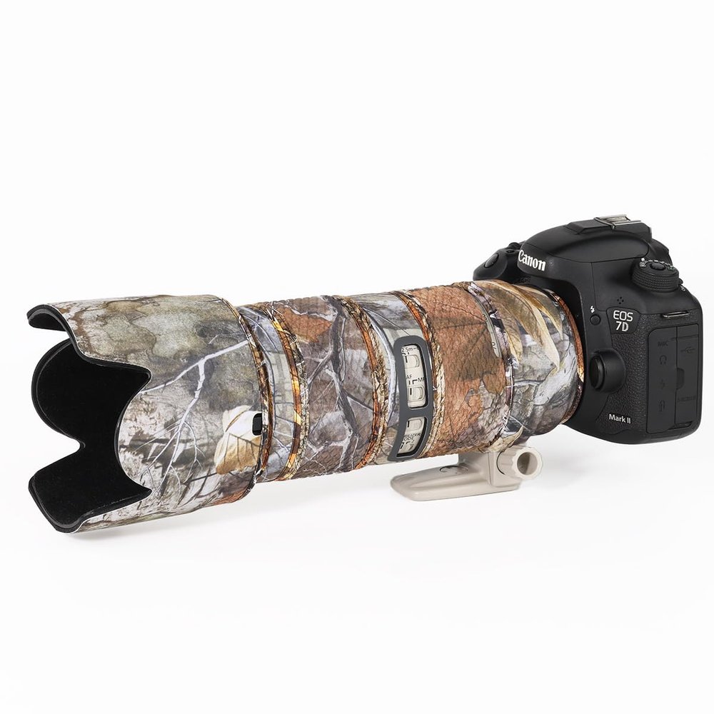 CHASING BIRDS Lens Camouflage Waterproof Coat for Canon EF 70-200mm F2.8 L is USM II III Rainproof Lens Protective Cover Version IV (Forest)