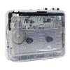 Oreilet Upgraded Cassette Player, Portable Transparent Stereo USB Cassette to MP3 Converter Tape Player with 3.5mm Noise Canceling Headphone for PC Laptop view 1
