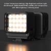 Focket Magnetic Fill Light, LED Video Light with 20 LED 3 Color Temperatures 3000K 4440K 8700K for Camera 3 Action Magnetic Attraction Strong Mount view 2