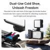 ASHATA Street Photography Handle for Ace Pro2 for Pro for Ace, Camera Grip Holder and Cage Quick Remove Mount Bundle Accessories Kit, 1/4 Inch Thread Holes view 3