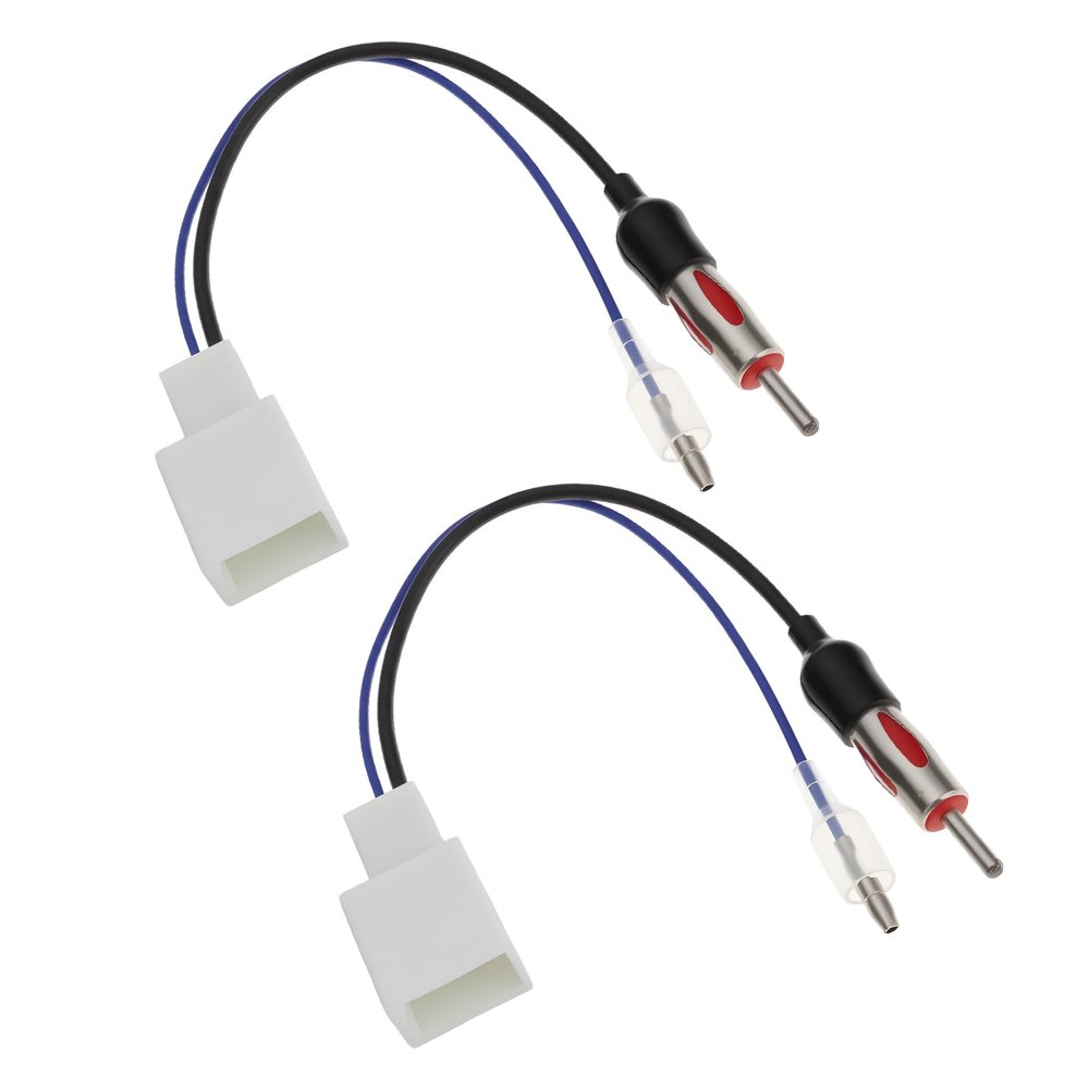 The Lord of the Tools 2Pcs Car Aerial Antenna Adaptor to DIN Compatible with Toyota Prius RAV4 Compatible with Yaris Verso