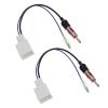 The Lord of the Tools 2Pcs Car Aerial Antenna Adaptor to DIN Compatible with Toyota Prius RAV4 Compatible with Yaris Verso view 1