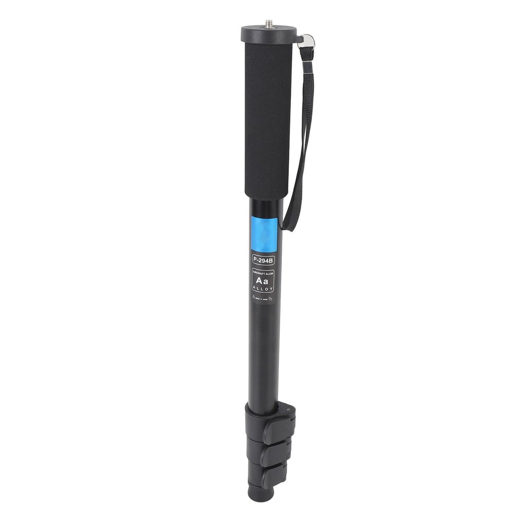 GOWENIC Camera Monopod, Telescopic Aluminum Alloy Portable Stand with Sponge Cover, for DSLR Camera Photography Phone Mirrorless Camera Flashlight Microphone