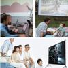 100 inch Projector Screen with Stand, 16:9 HD Portable Outdoor Projection Screen with Carry Bag for Home Theater, Backyard Movie Night view 4